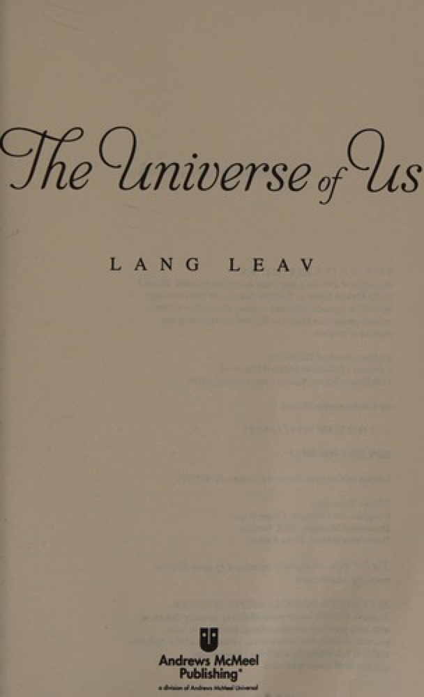 The Universe of Us