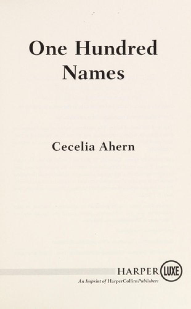 One Hundred Names