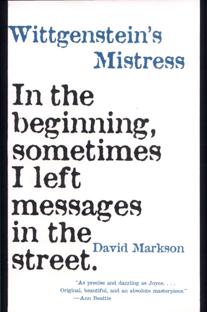 Wittgenstein's Mistress