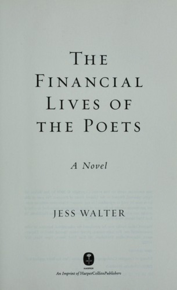 The Financial Lives of the Poets