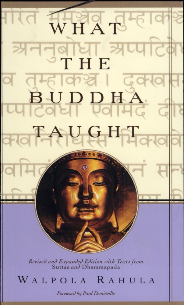 What the Buddha Taught