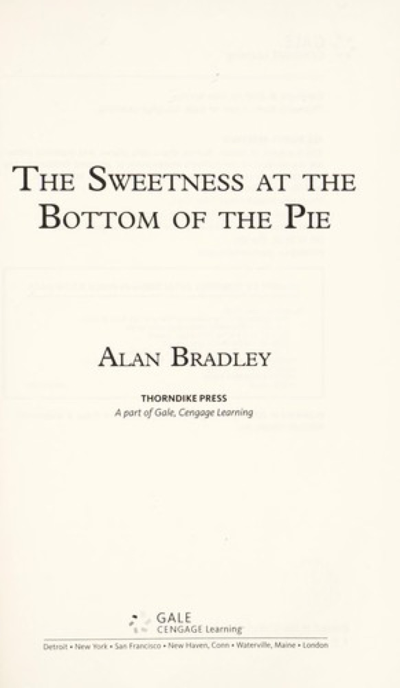 The Sweetness at the Bottom of the Pie