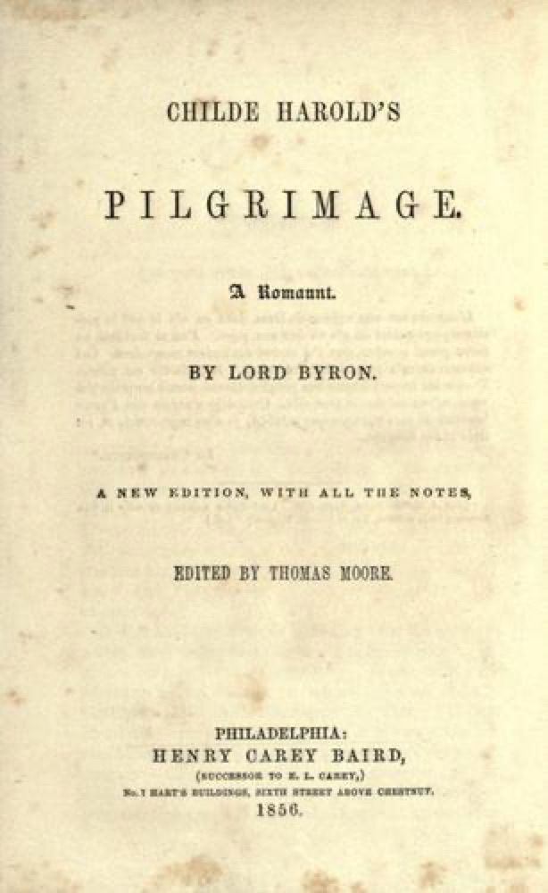 Childe Harold's Pilgrimage