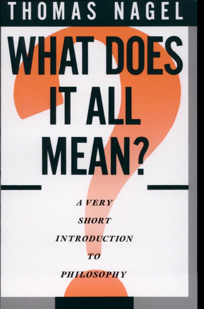 What Does It All Mean? A Very Short Introduction to Philosophy