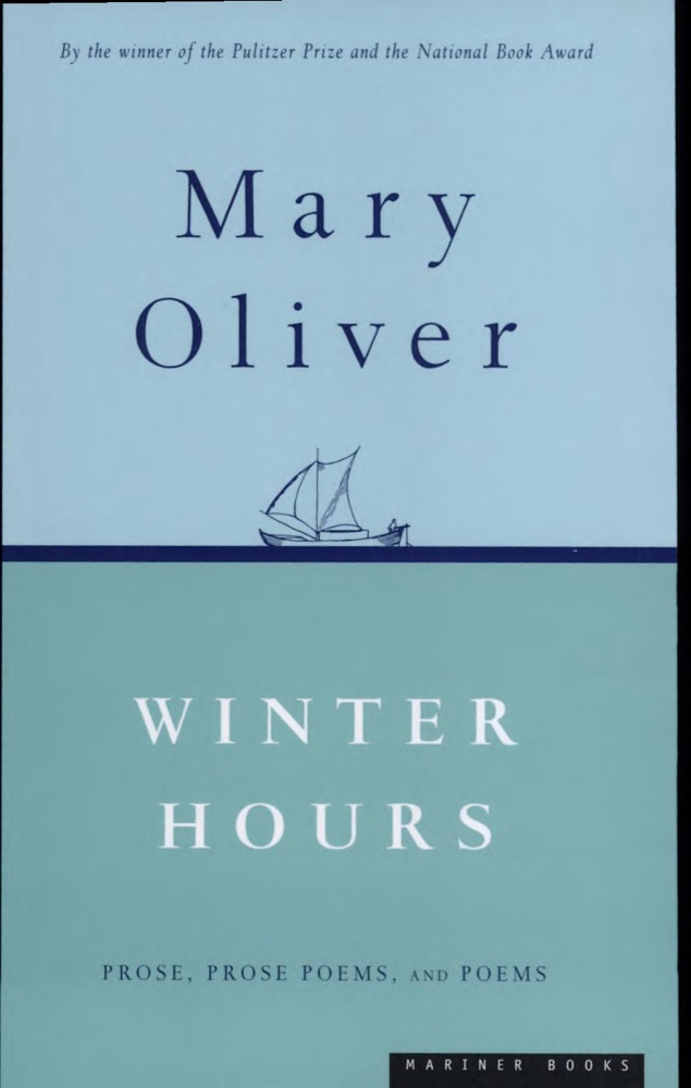 Winter Hours: Prose, Prose Poems, and Poems