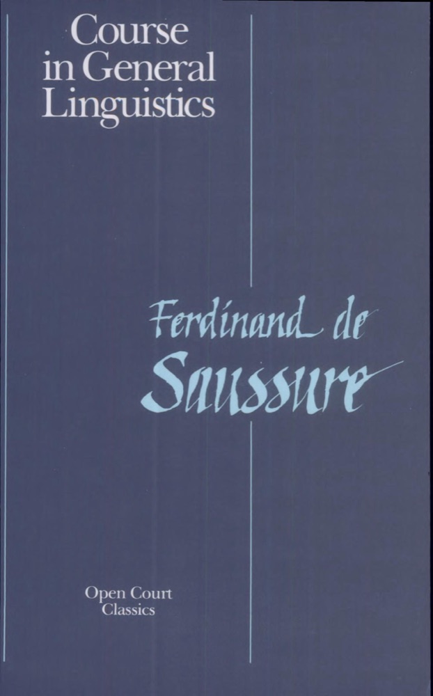 Course in General Linguistics