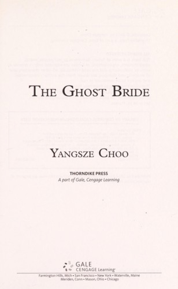 The Ghost Bride